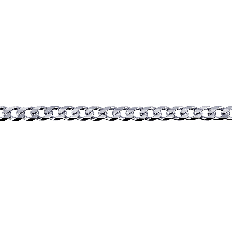 Bevelled Curb Diamond Cut Chain 4.60mm